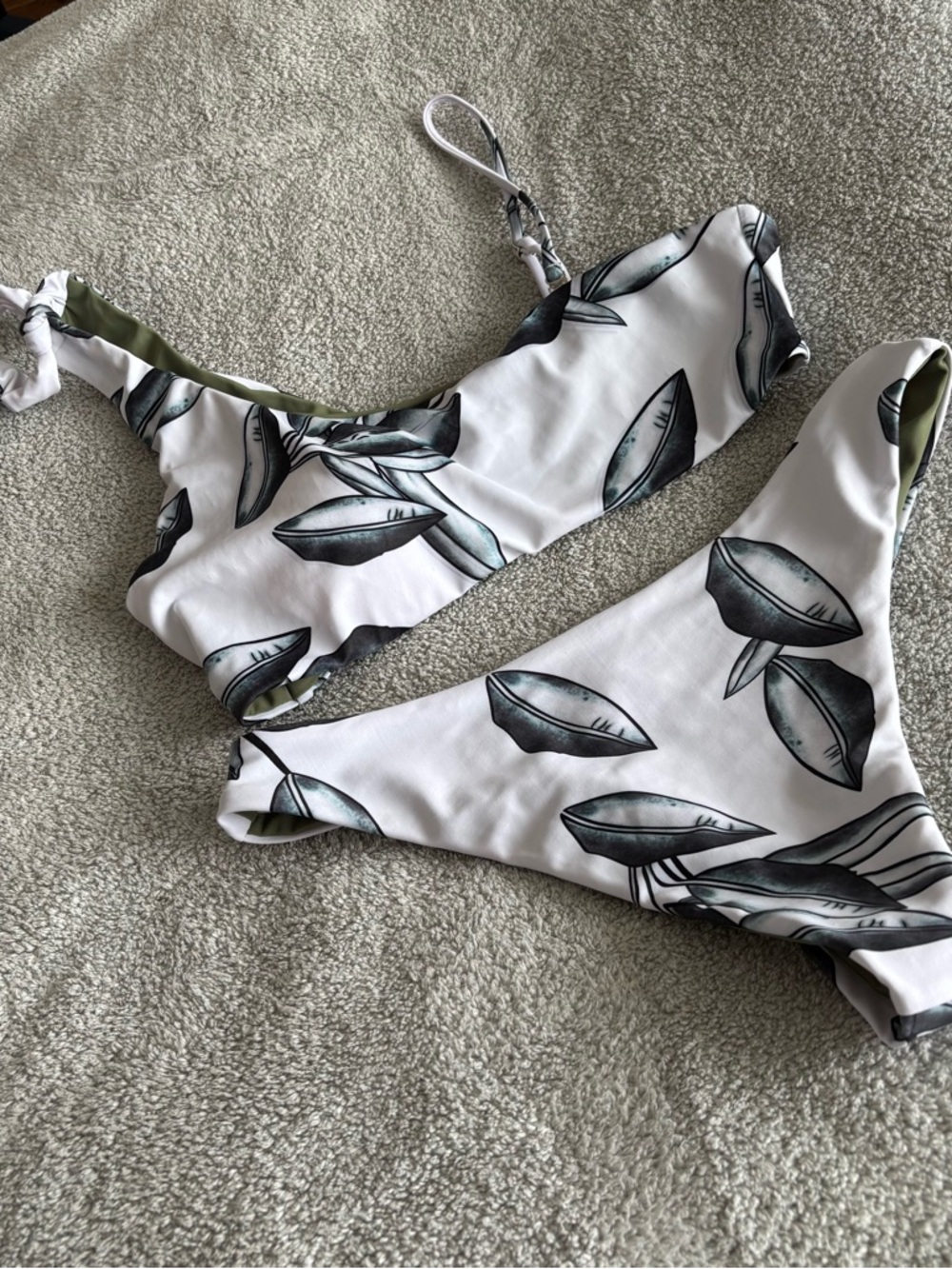 Reversible Asymmetrical Tropical Bikini